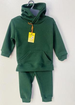 Теплий костюм тринитка фліс 92-134 зріст 110