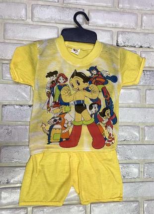 Костюм футболка шорты 86-104 рост 92