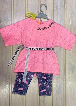 Костюм літній на дівчинку 92-140 см 134