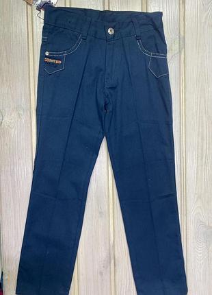 Штани катонові на гумці 122-140 зріст 128