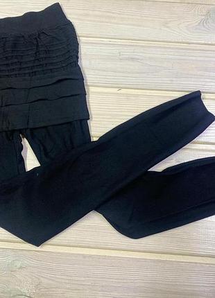 Чорні лосіни підліткові 134-170 розмір 158