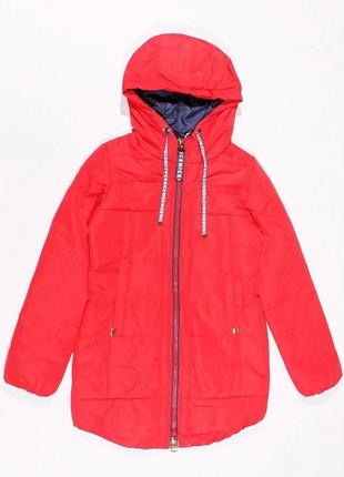 Удлиненная куртка парка на мальчика польша 128-158 рост 152