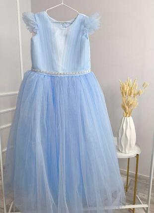Нарядное длинное платье на подростков 10-14 лет 140-164р