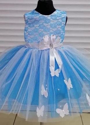 Пышное платье на девочку 1-2 года 80-98 рост 80