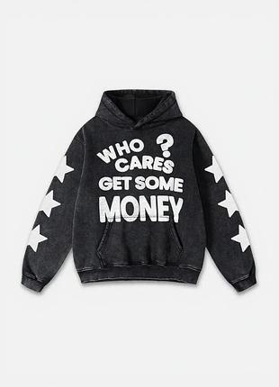 Худи серая с принтом толстовка для подростка мальчика размер 140 см
