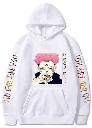 Худи, белая аниме для подростка мальчика 2765865375 размер 130 см