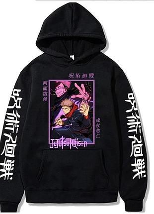 Худі, чорна аніме для підлітка дівчинки 2789015905 розмір 130 см