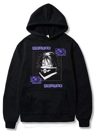 Худи, черная аниме для подростка мальчика 2765867895 размер 160 см
