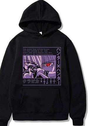 Худі, чорна аніме для підлітка дівчинки 2789015950 розмір 160 см