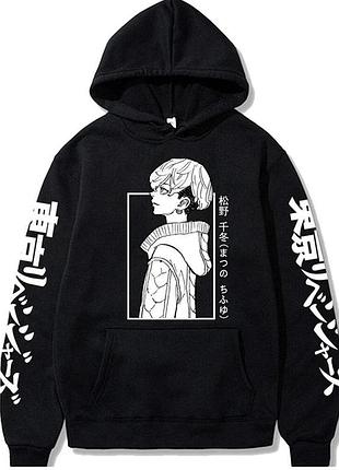 Худі, чорна аніме для підлітка дівчинки 2789016914 розмір 130 см
