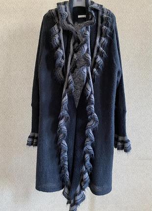 Мохеровый длинный кардиган windsmoor | теплый вязаный, l