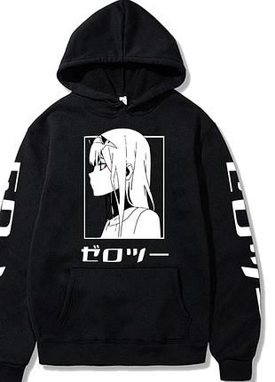 Худі, чорна аніме для підлітка дівчинки 2789016501 розмір 150 см