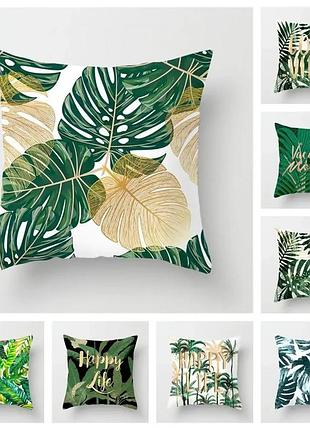 Подушка бамбукова 50×50 з велюровою наволочкою та принтом 2820025638