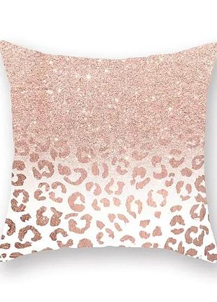 Подушка бамбукова 50×50 з велюровою наволочкою та принтом 2820025658