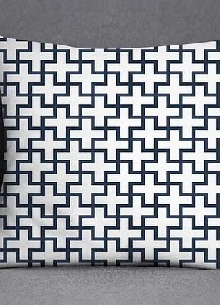 Подушка бамбукова 50×50 з велюровою наволочкою та принтом 2820025751