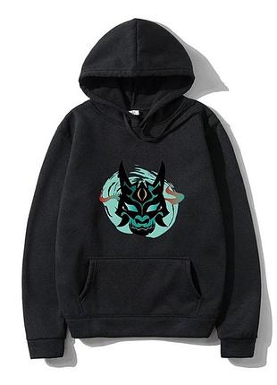 Худі, чорна аніме для підлітка дівчинки 2789016469 розмір 130 см