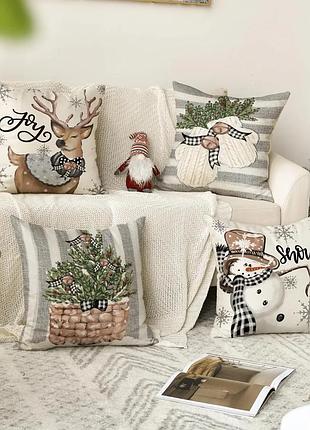 Подушка бамбукова 50×50 з велюровою наволочкою та принтом 2820028408