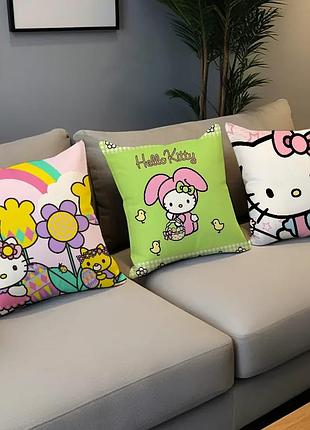 Подушка бамбуковая 50×50 с велюровой наволочкой и принтом 2820027252