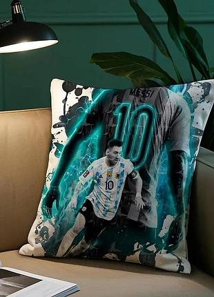 Подушка бамбуковая 50×50 с велюровой наволочкой и принтом 2820028365