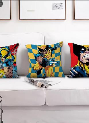 Подушка бамбуковая 50×50 с велюровой наволочкой и принтом 2820029210