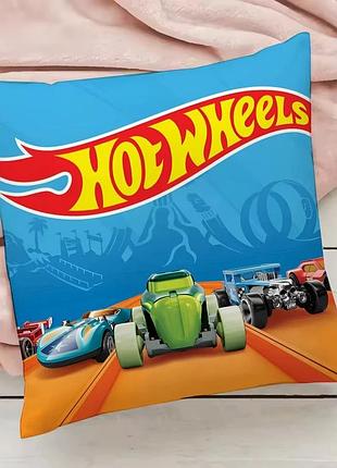 Подушка бамбукова 50×50 з велюровою наволочкою та принтом 2820028263