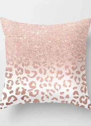 Подушка бамбуковая 50×50 с велюровой наволочкой и принтом 2820027887