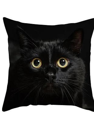 Подушка бамбуковая 50×50 с велюровой наволочкой и принтом 2820030414