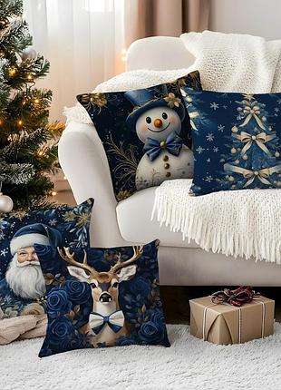 Подушка бамбуковая 50×50 с велюровой наволочкой и принтом 2820029307