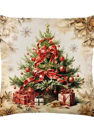 Подушка бамбукова 50×50 з велюровою наволочкою та принтом 2820029269