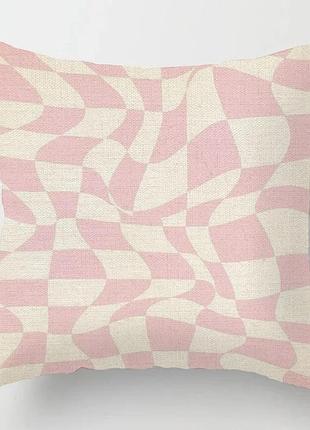 Подушка бамбуковая 50×50 с велюровой наволочкой и принтом 2820029315