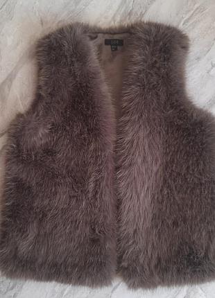 Cos женская жилетка с натурального меха