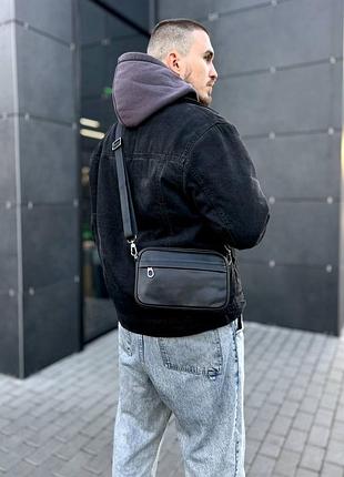 Мінімалізм та статус у кожній деталі! якісний формат чоловічої сумки для щоденного використання з натуральної гладкої шкіри