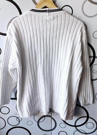 Белый кардиган в стиле old many, bogner 3