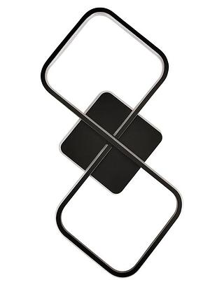 Светодиодная потолочная led-люстра с пультом, геометрический дизайн, черная sneha (99529316130/1t bk)