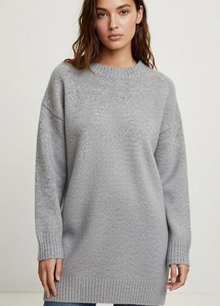 Мягкий свитер джемпер туника большого размера батал