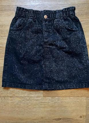 Джинсовая юбка на резинке h&amp;m