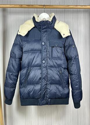 Guess los angeles шикарна тепла куртка пуховик на зиму оригінал!