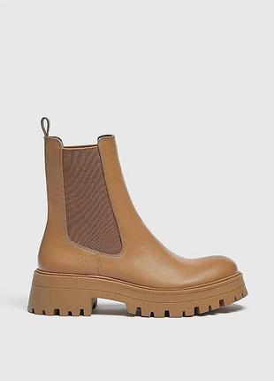 Шикарные бежевые ботинки челси pull &amp; bear🤩🤩🤩🤩🤩🤩🤩🤩🤩🤩🤩🤩 4