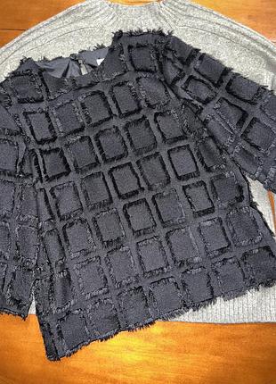 Блузка футболка святкова віскозга з бахромою h&m xs-s-m 7