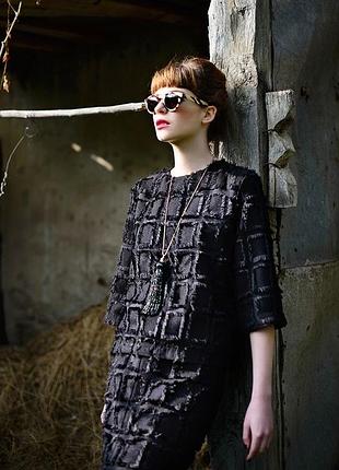 Блузка футболка святкова віскозга з бахромою h&m xs-s-m 4