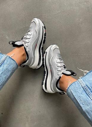Кросівки nike air max 97 silver 3
