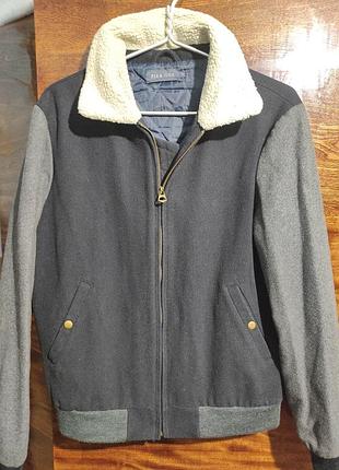 Куртка мужская pier one, утепленная, шерсть 52%, размер м
