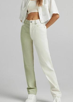 Стильные двухцветные джинсы р.12