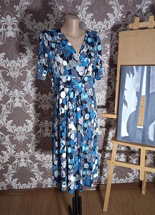 Плаття жіноче , віскоза , візерунок 
бірюзового кольору.
