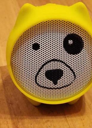 Портативна bluetooth- колонка собака (від джерела живлення) жовтий