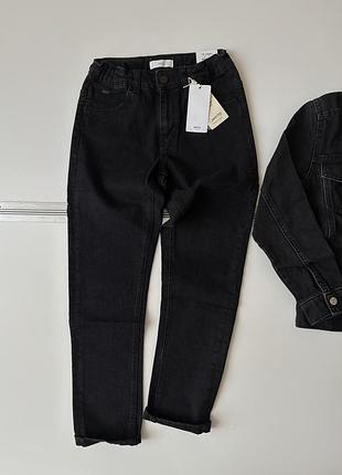Джинси в кольорі графіт mango 10 років 140 см