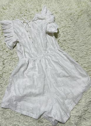 Ромпер білий літній прошва(м)