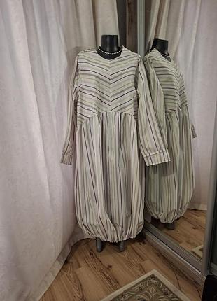 Котоново-вискозное платье 👗 большого размера