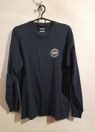 Vans мужская хлопковая футболка лонгслив р. м