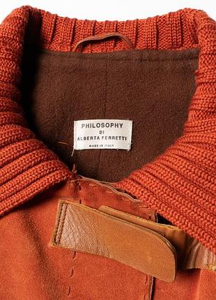 Philosophy di alberta ferretti vintage suede leather coat [jwh016862] 2